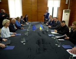 Володимир Зеленський зустрівся з президентами Євроради та Єврокомісії