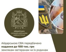 До 100 тисяч гривень на власну справу – Айдарська СВА анонсує новий вид підтримки ветеранів