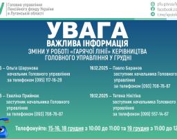 На наступному тижні заплановані «гарячі лінії» керівництва ПФУ Луганщини