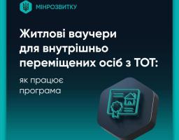 Житлові ваучери для ВПО: перші результати та виклики