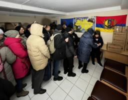 У лютому 450 родин з Лисичанської громади отримали продуктові набори від благодійників
