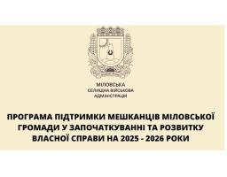 До 100 000 гривень на власну справу: у Міловській громаді діє підтримка бізнесу