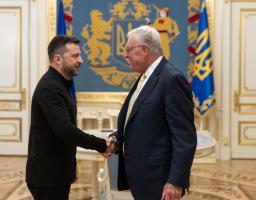 Володимир Зеленський зустрівся зі спецпредставником Президента США генералом Кітом Келлогом