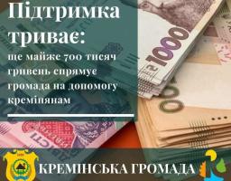 Жителям Кремінської громади нададуть ще майже 700 тисяч гривень соціальної допомоги
