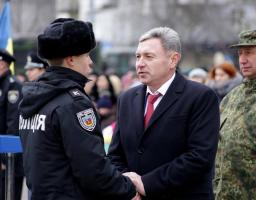 Поліцейські стали обличчям нової України, – Юрій Гарбуз під час присяги поліцейських Луганщини
