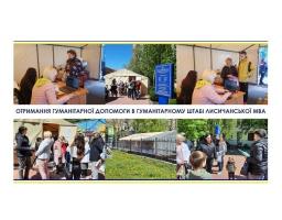 3811 жителів Луганщини на початку травня отримали допомогу з хабів Лисичанської громади