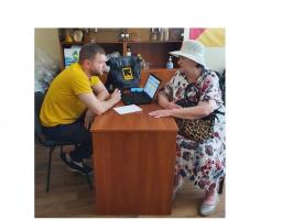 На Одещині нашим ВПО видані гігієнічні й продуктові набори, в хабі працює перукар