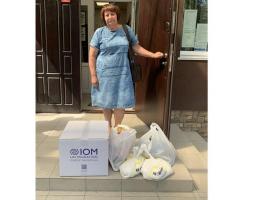 У хабі Нижньої Дуванки в Києві розпочали видачу гігієнічних наборів від МОМ