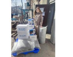 У Черкасах ще 69 сімей луганчан одержали матраци, постільну білизну, ковдри, посуд