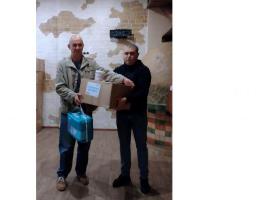 У штабах Гірської громади переселенцям надають продукти, одяг, засоби гігієни