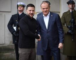 Постачання і виробництво зброї, наближення справедливого миру та шлях до ЄС: Володимир Зеленський зустрівся з Дональдом Туском