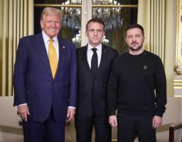 У Парижі відбулася тристороння зустріч Володимира Зеленського, Емманюеля Макрона та Дональда Трампа