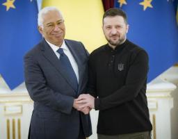Переговори про вступ до ЄС, посилення ППО та санкцій – результати зустрічі Володимира Зеленського та Антоніу Кошти