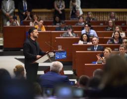 Володимир Зеленський: Маємо докласти всіх зусиль, щоб російські злочинці, включно з Путіним, постали перед правосуддям у Гаазі