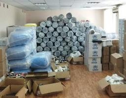 До Корсунь-Шевченківського хабу надійшли комплекти постільної білизни, рушники, ковдри, пледи, гігієнічні та кухонні набори, матраци