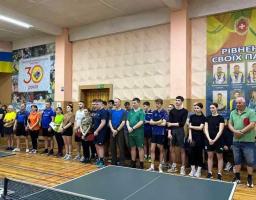 Переселенці з Луганщини на Рівненщині долучилися до турніру з настільного тенісу