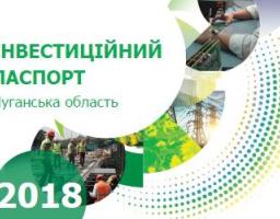 Презентація роботи Департаменту щодо створення інвестиційного паспорту Луганської області
