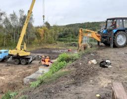 Єднаємо Луганщину: триває зведення тимчасового мосту біля КПВВ «Станиця Луганська»