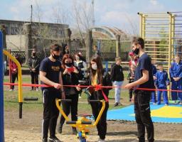 У ВПУ № 94 в Лисичанську відкрито новий спортивний майданчик