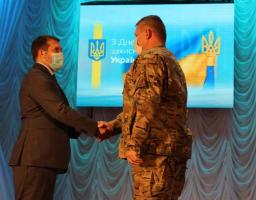 Луганських військових привітали з Днем захисника України