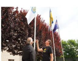 Підняли олімпійський прапор  на знак підтримки спортсменів з Луганщини на ХХХIII Олімпійських іграх 