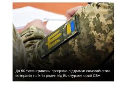 До 50 тисяч гривень: програма підтримки самозайнятих ветеранів та їхніх родин від Білокуракинської громади