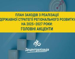 План заходів на 2025-2027 для відновлення регіонів України