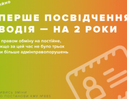 Відтепер перше посвідчення водія видаватимуть на два роки