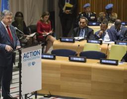 Президент закликав ООН ввести миротворчу місію на Донбас