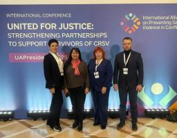 Катерина Безгинська взяла участь у Міжнародній конференції «Об’єднані заради справедливості: зміцнення партнерств задля підтримки постраждалих від сексуального насильства, пов’язаного із конфліктом»