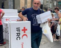 Евакуйовані жителі Коломийчиської громади в Харкові забезпечені наборами для побуту